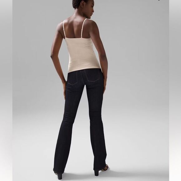 WHBM L FORME All Way Stretch Pale Sand Cream V-Neck Cami - Picture 5 of 11